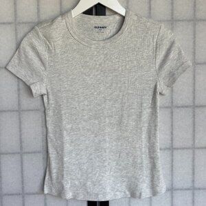 Old Navy Heather Grey Rib Tee
